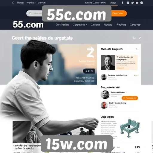 Avaliação da interface do usuário do 55c.com